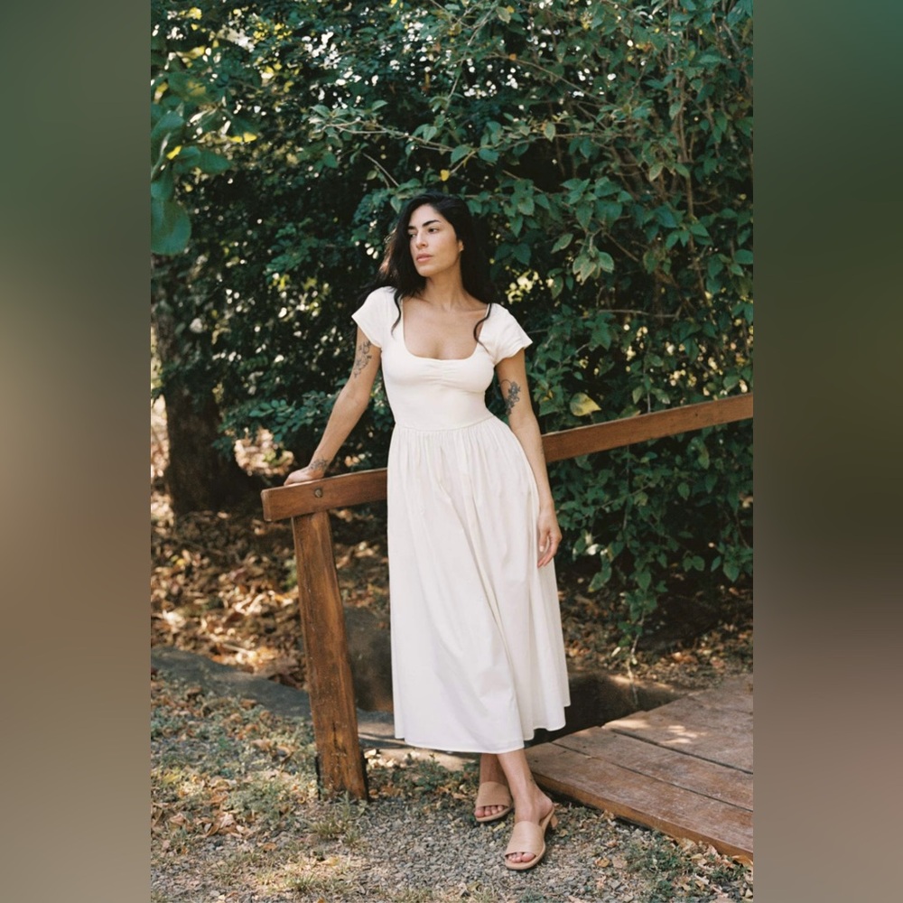 Christy Dawn The Monica Dress in Antique White XS